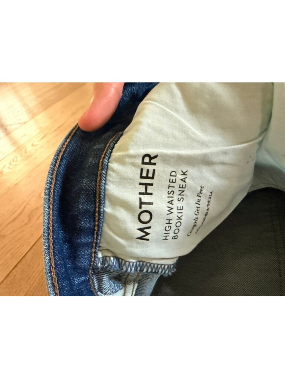 MOTHER High Waisted Bookie Sneak Bootcut Jeans 31 - Picture 5 of 9